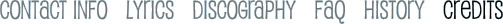 Info Menu Bar - Credits