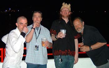 Pikey Dan, Willy, Hot Steve and John Blasutta, high times on the Hyatt Hotel balcony