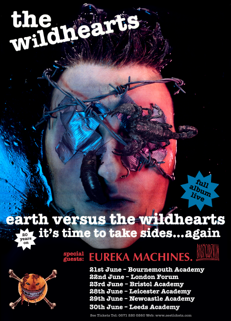 The Wildhearts play 6 more UK dates to celebrate 20th anniversary of Earth Vs The Wildhearts
